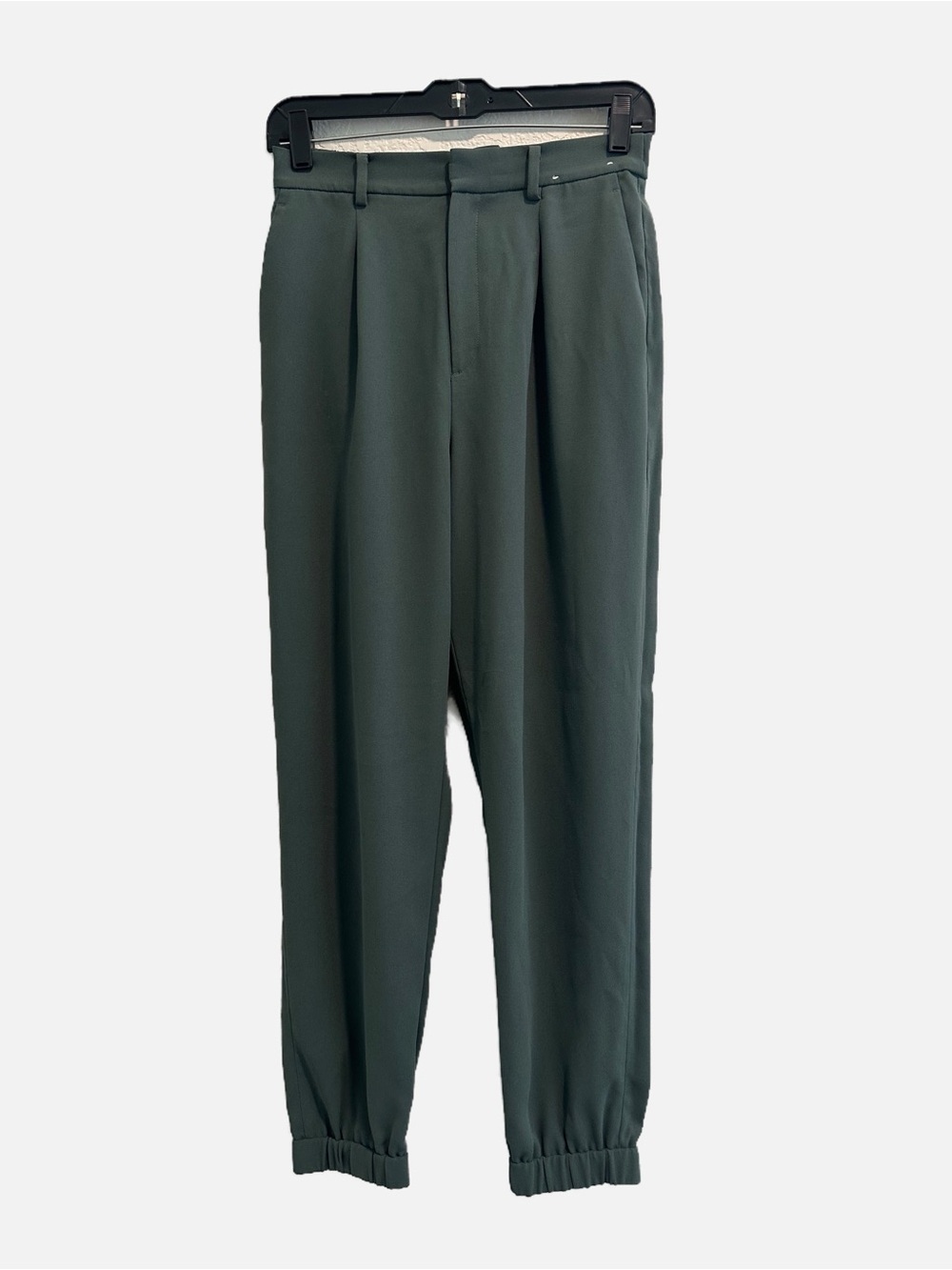 Uniqlo Women's Tapered Pleat Jogger Pants - Forest Green